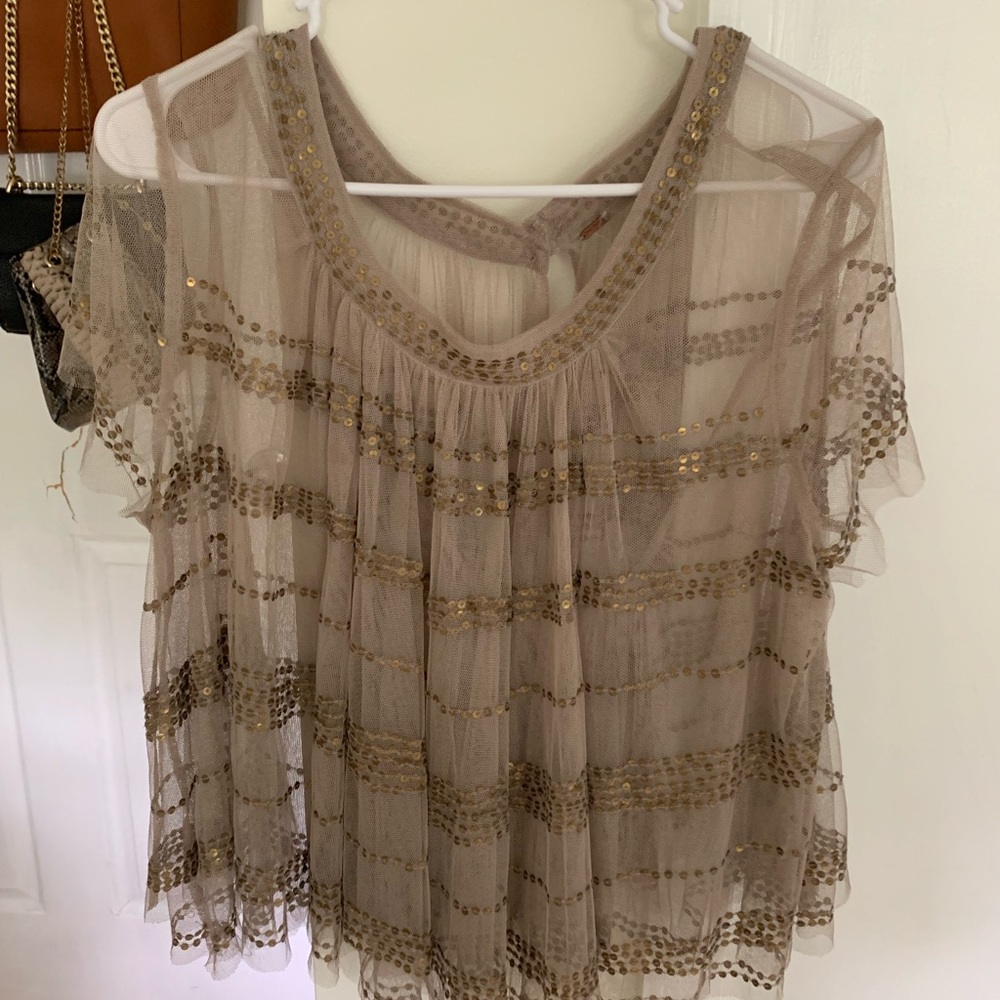 Free People Sequin Top